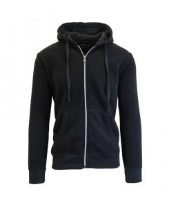 Мужская флисовая толстовка с капюшоном на молнии Galaxy By Harvic, черный