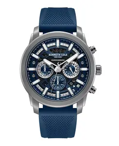 Мужские часы-хронограф, 44 мм Kenneth Cole New York, blue