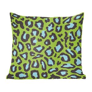 MuchoWow Декоративная подушка Диванная подушка Декоративная подушка для гостиной 45 x 45 см Принт пантеры - Зеленый - Синий - Чехлы для подушек - Декоративные чехлы для подушек - Декоративные чехлы для подушек