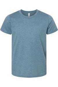 Футболка молодежная BELLA + CANVAS CVC Jersey, цвет heather slate