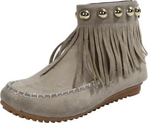 Женские ботинки Unifizz с высоким верхом и задней молнией, Grey