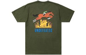 Футболки унисекс с круглым вырезом, умеренно прямой крой Undefeated, темный зеленый