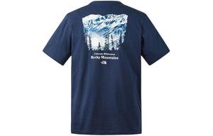 Футболка мужская синяя City Outdoor Collection THE NORTH FACE, синий (подарочный набор)