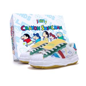 Jifffly SHINCHAN x Coverage нескользящие и устойчивые к истиранию лоу-топ скейтборд кроссовки женские - мультиколор, цвет Multicolor