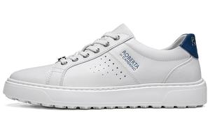 Стильные скейтерские туфли Robert Di Camerino мужские бело-голубые