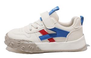 Детские скейтерские кеды Low Top BIG WASP, бежево-голубые