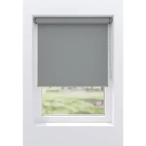 Мой домашний затемняющий рулон Lea, затемняющий, энергосберегающий, с установкой с бурением/без бурения, свободно подвешенный My Home, Hellgrau/hellgrau + weiß