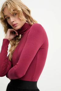 Боди с добавлением шелка Answear.Lab, красный