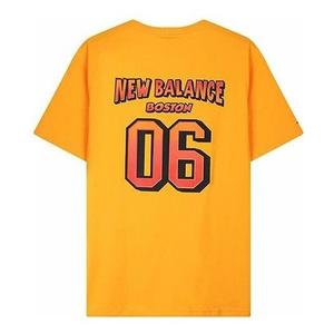 Футболка спортивная баскетбольные с рисунком New Balance, оранжевый
