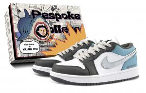 Баскетбольные кроссовки Air 1 с амортизацией, износостойкие, винтажные, унисекс, стального цвета Jordan, Steel Blue