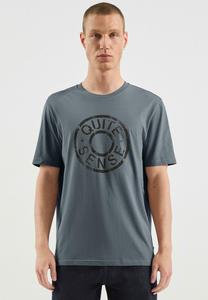 Футболка QS Print T-shirt, Dunkelblau/Blue