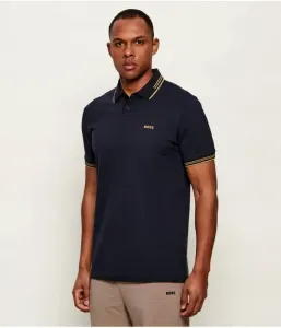 Поло Пол slim fit Boss Green, темно-синий