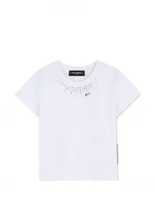 Футболка с логотипом KARL LAGERFELD KIDS, белый