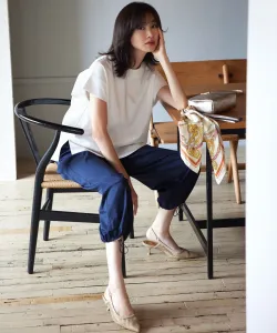 Брюки из полиэстер-вискозной саржи Suite L, цвет Navy [075]