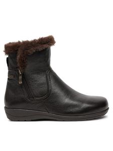 Ботильоны на плоской подошве Caprice, коричневый