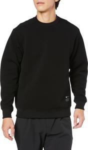 Мужская стеганая футболка Mizuno Breath Thermo Ripple с круглым вырезом, с длинным рукавом, влагоотводящая, теплосохраняющая, B2MCA511, черный