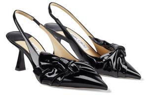 Каблук-катушка Высокие каблуки 6,5 см Женские Черные Jimmy Choo