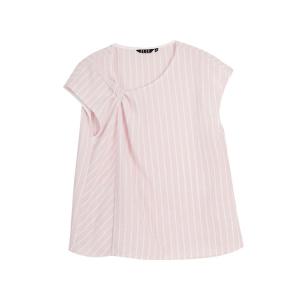 ELLE Топ женский Pink с асимметричным воротником