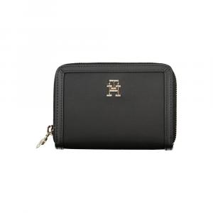 Элегантный кошелек на молнии с вместительным отделением Tommy Hilfiger, черный