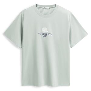 Футболка мужская с коротким рукавом, охлаждающая, с высокой плотностью нитей и вышивкой PEACEBIRD MEN, mercury зеленый 1