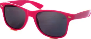 Модные ретро-солнцезащитные очки в стиле 80-х с неоновой оправой и дымчатыми линзами, розовые MODA, Pink