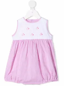 Комбинезон в стиле колор-блок с вышивкой Siola, розовый