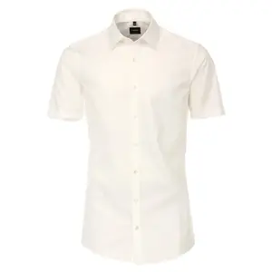 Деловая рубашка VENTI "Деловая рубашка VENTI с коротким рукавом однотонная", белый