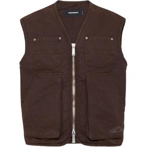 DSQUARED 2 DSQUARED2 Жилет на молнии, Chocolate