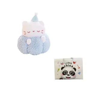 Плюшевая кукла Cloud Fat Lucky Cat высотой 23 см Bitter purchase, синий
