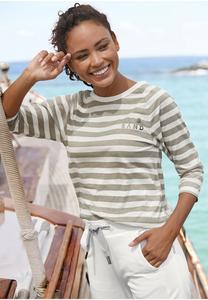 Топ с длинными рукавами 3/4-ARM Elbsand, серо-коричневый