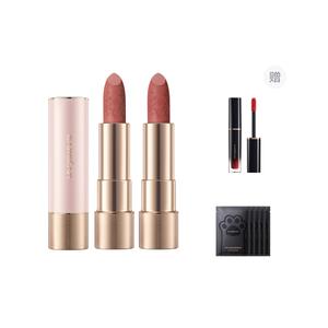 Легкие шимерные помады матовые легко растушевываются осветляют тон натуральные Carslan