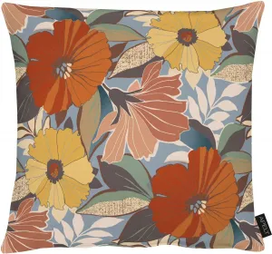 АПЭЛТ декоративная подушка "Астрид", чехол без наполнения, 1 шт APELT 40х40 см, зеленый/оранжевый