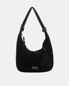 Сумка-хобо из нейлона на молнии Kbas, черный