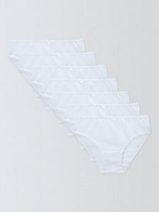 Детские хлопковые трусики с пико John Lewis, Pack of 7