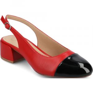 Туфли на широком каблуке с ремешком Sammie Journee, red