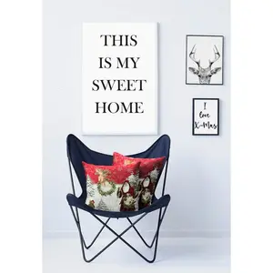 Декоративная подушка 9533 Чехол для подушки без наполнителя, 1 штука Apelt, Rot/natur + gemustert