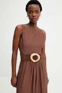 Замшевый пояс answear lab Answear.LAB, коричневый