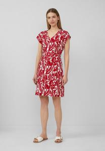 Платье из джерси STRUKTURIERTES MIT ALL-OVER s.Oliver, красный