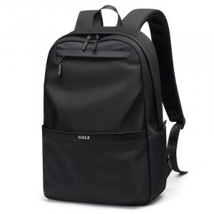 Оксфордский синтетический кожаный рюкзак большого размера мужской черно-серый и черный GOLF