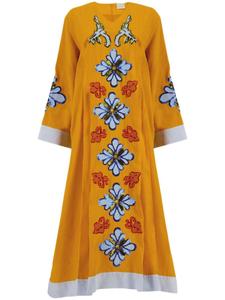 Платье макси с кристаллами PAULA, оранжевый