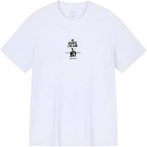 361° Футболка мужская белая с круглым вырезом умеренного прямого кроя