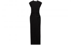 Платье макси с удлиненным плечом Alexander Wang, черный