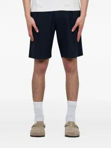 Шорты из смеси льна и хлопка Norse Projects, синий