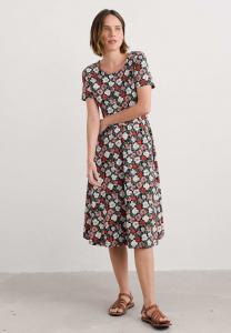 Платье Seasalt Cornwall Jersey dress, Pink Floral Tumble Onyx/Pink