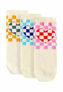 Носки Next 3 PACK , Bright Checkerboard Heart/Blue