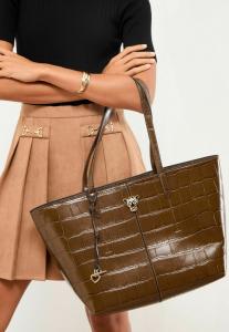 Сумка-шоппер Lipsy Tote bag, Chocolate Brown/Brown