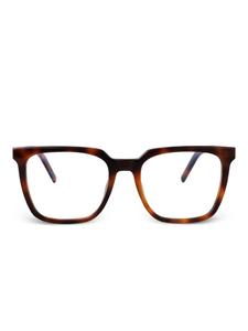 Saint Laurent Eyewear square-frame очки, коричневый