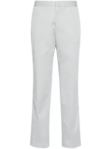 Габардиновые брюки прямого кроя Fabiana Filippi, серый