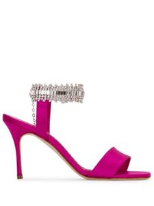 Сандалии Manolo Blahnik 105 мм Parinasan, фиолетовый