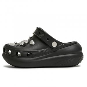 Женские сабо "Сахарное молоко", высота 6,5 см, увеличивающиеся в размере, с эффектом босой ноги Teenmix, Black